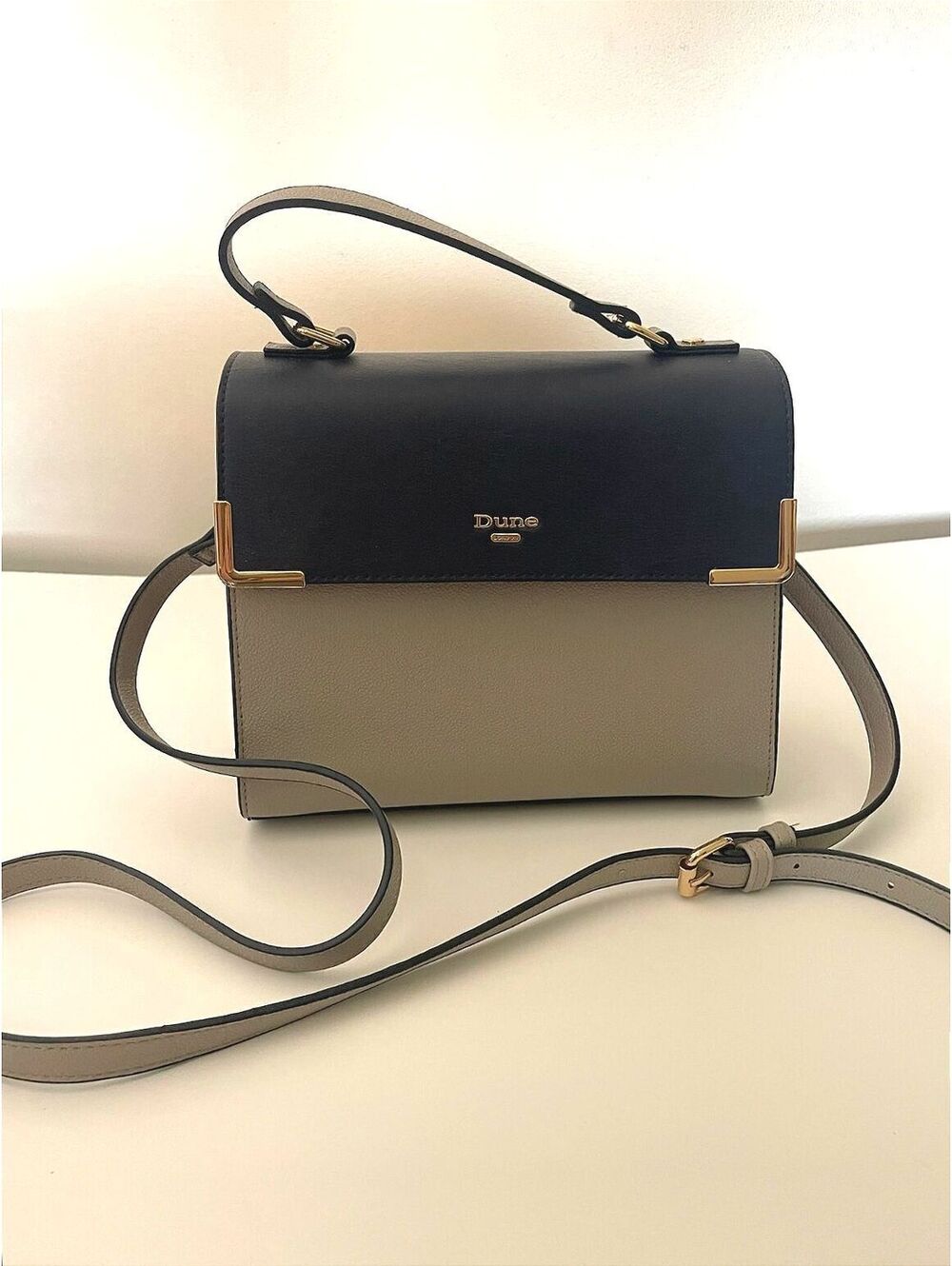 Dune London Darlino Colorblock Top Handle Crossbody Satchel